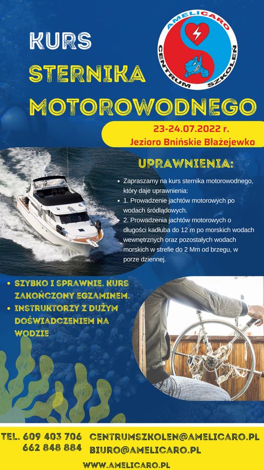 Kurs sternika motorowodnego